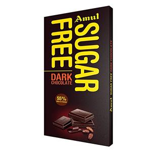 Amul Sugarfree Dark Chocolate (150 g)